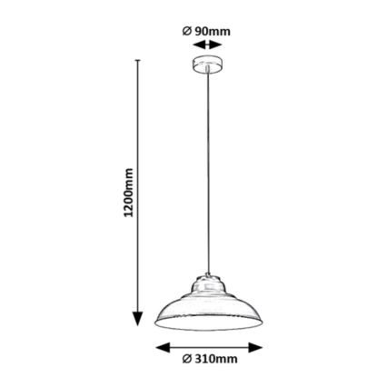 Rabalux - Luster na sajli 1xE27/60W/230V