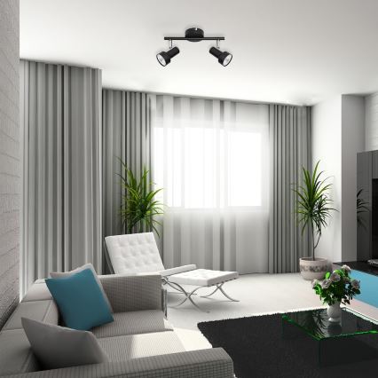 Rabalux - Ugradbena svjetiljka 2xGU10/50W/230V