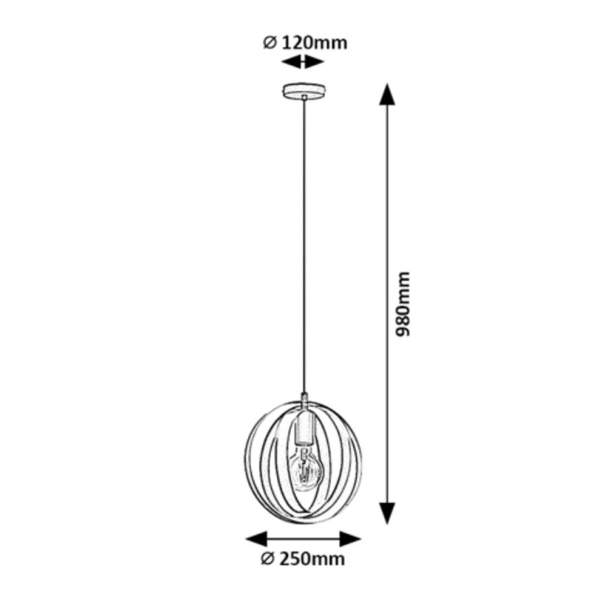 Rabalux - Luster na sajli 1xE27/40W/230V