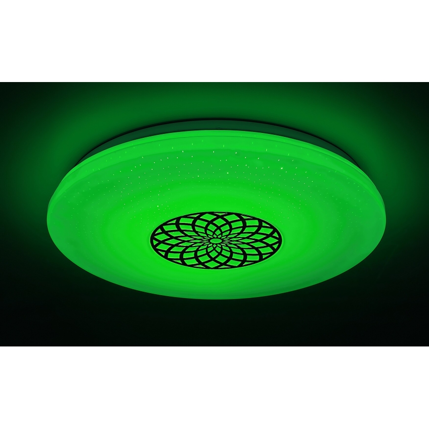 Rabalux - LED RGB Prigušiva stropna svjetiljka LED/24W/230V 3000-6500K Wi-Fi Tuya pr. 39,5 cm + daljinski upravljač