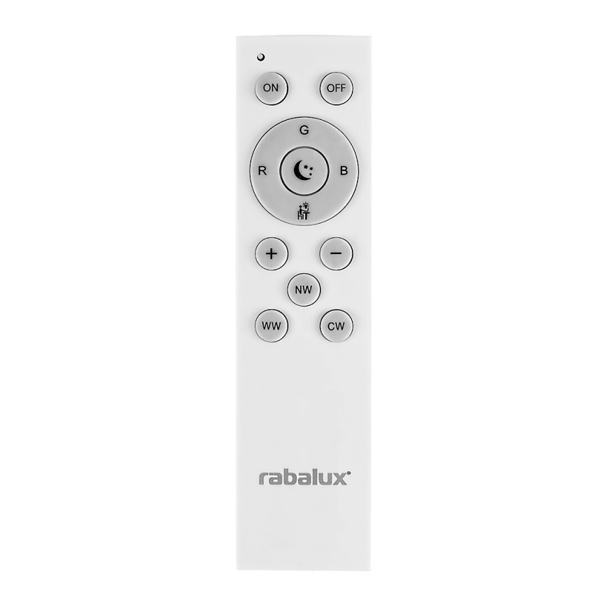 Rabalux - LED RGB Prigušiva stropna svjetiljka LED/24W/230V 3000-6500K Wi-Fi Tuya pr. 39,5 cm + daljinski upravljač