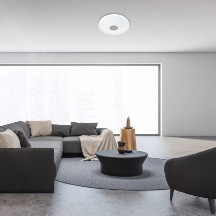 Rabalux - LED RGB Prigušiva stropna svjetiljka LED/40W/230V 3000-6500K Wi-Fi Tuya pr. 60 cm + daljinski upravljač
