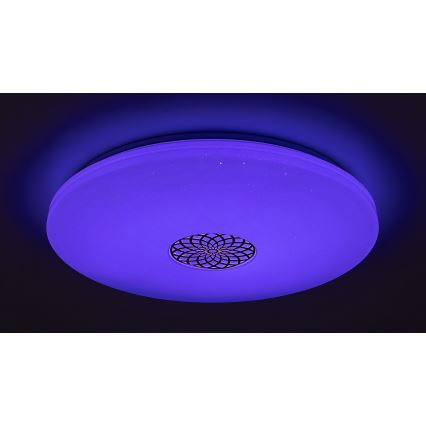 Rabalux - LED RGB Prigušiva stropna svjetiljka LED/40W/230V 3000-6500K Wi-Fi Tuya pr. 60 cm + daljinski upravljač