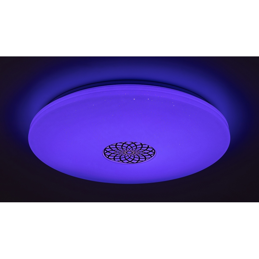 Rabalux - LED RGB Prigušiva stropna svjetiljka LED/40W/230V 3000-6500K Wi-Fi Tuya pr. 60 cm + daljinski upravljač