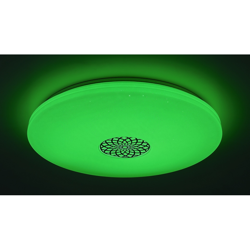 Rabalux - LED RGB Prigušiva stropna svjetiljka LED/40W/230V 3000-6500K Wi-Fi Tuya pr. 60 cm + daljinski upravljač