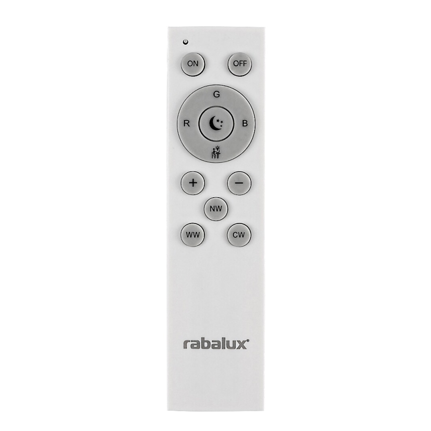 Rabalux - LED RGB Prigušiva stropna svjetiljka LED/40W/230V 3000-6500K Wi-Fi Tuya pr. 60 cm + daljinski upravljač
