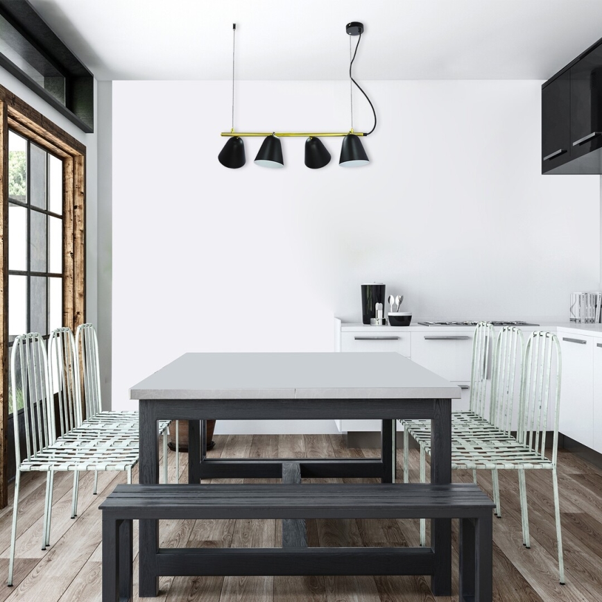 Rabalux - Luster na užetu ALTDER 4xE14/40W/230V