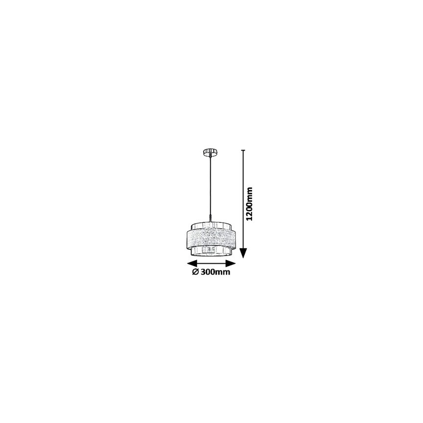 Rabalux 5383 - Luster na sajli BASIL 1xE27/40W/230V