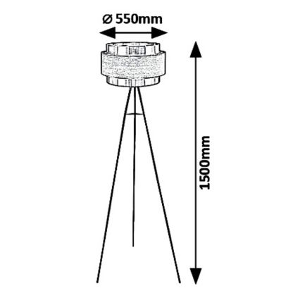 Rabalux - Stajaća lampa BASIL 1xE27/40W/230V