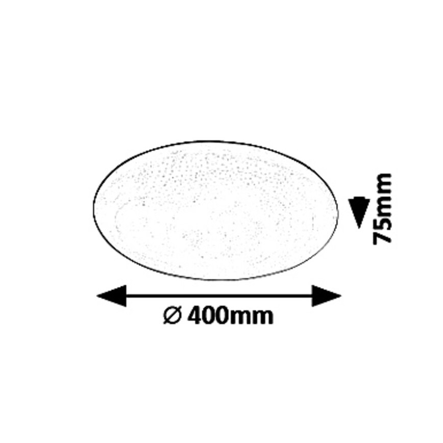 Rabalux - LED stropna svjetiljka STAR s mogućnošću prigušivanja LED/36W/230V + daljinski upravljač, Ø 40 cm