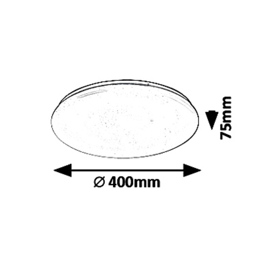 Rabalux - LED Prigušiva stropna svjetiljka LED/36W/230V + daljinski upravljač 3000K - 6500K