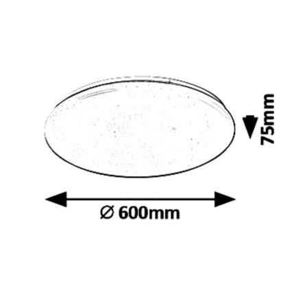 LED Prigušiva stropna svjetiljka LED/60W/230V + DU