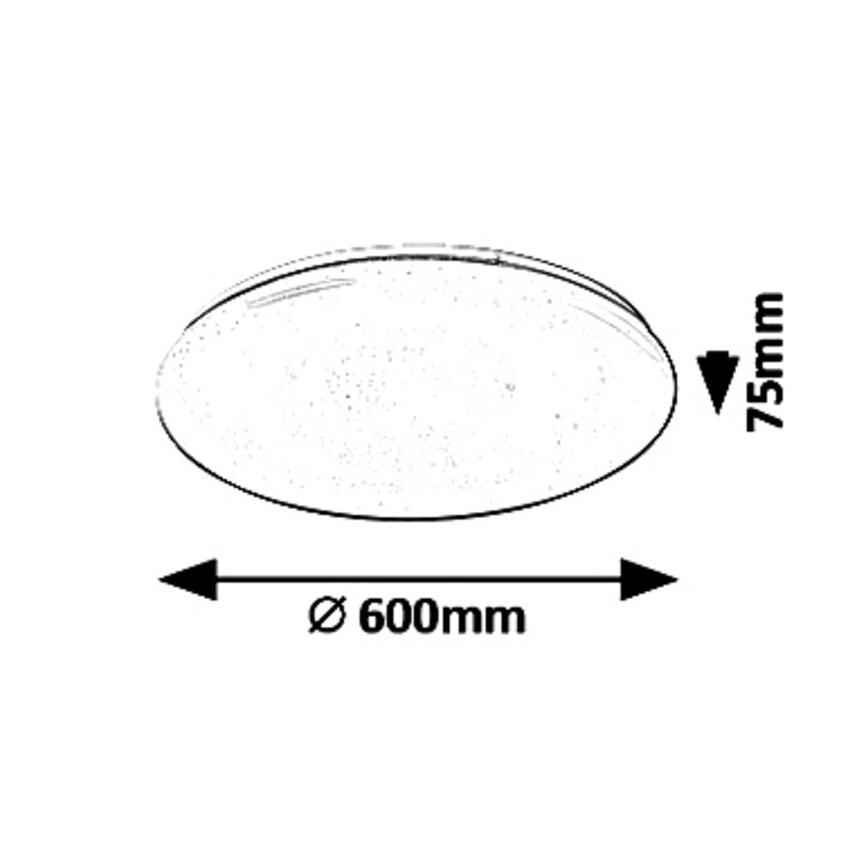 LED Prigušiva stropna svjetiljka LED/60W/230V + DU