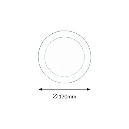 Rabalux - LED Ugradbena svjetiljka za kupaonicu LED/12W/230V IP44 4000K