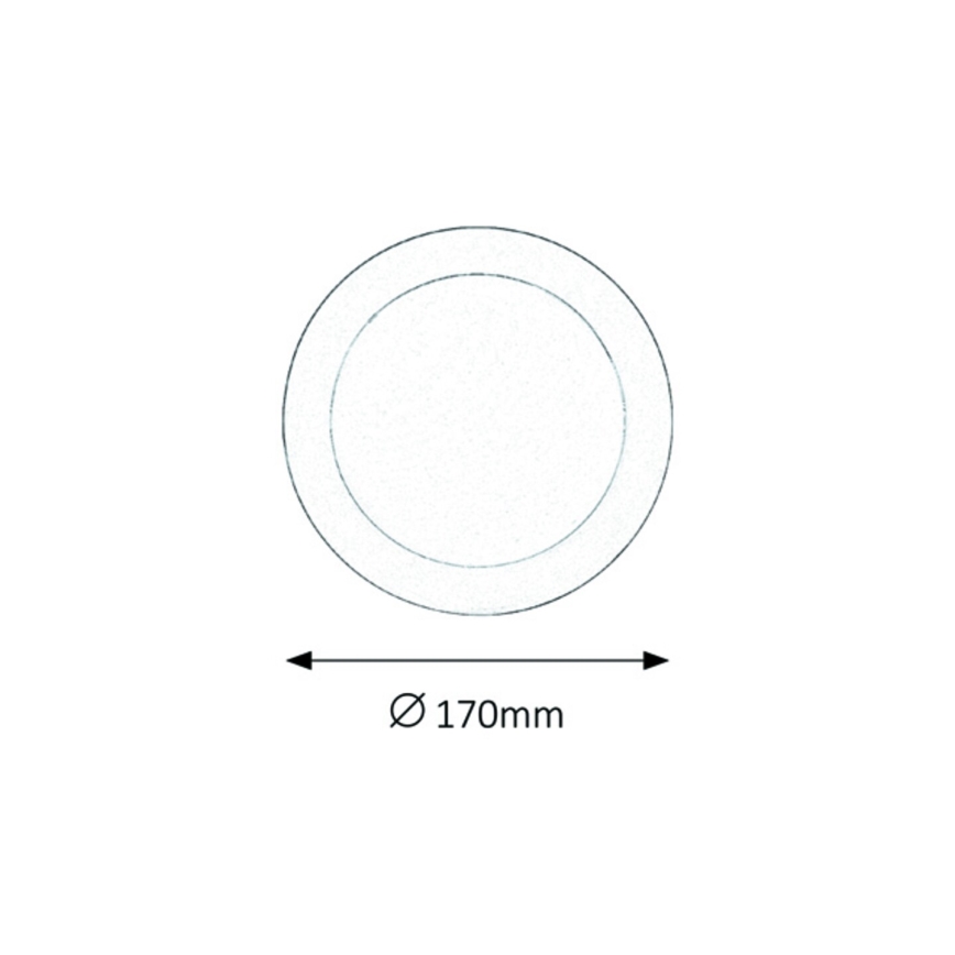 Rabalux - LED Ugradbena svjetiljka za kupaonicu LED/12W/230V IP44 4000K