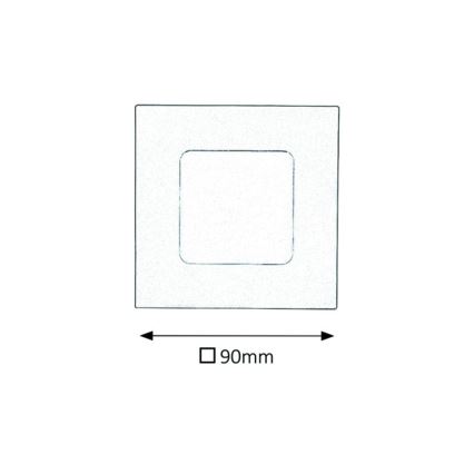 Rabalux - LED Ugradbena svjetiljka za kupaonicu LED/3W/230V IP44 3000K