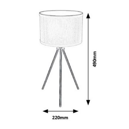 Rabalux - Stolna lampa 1xE27/60W/230V