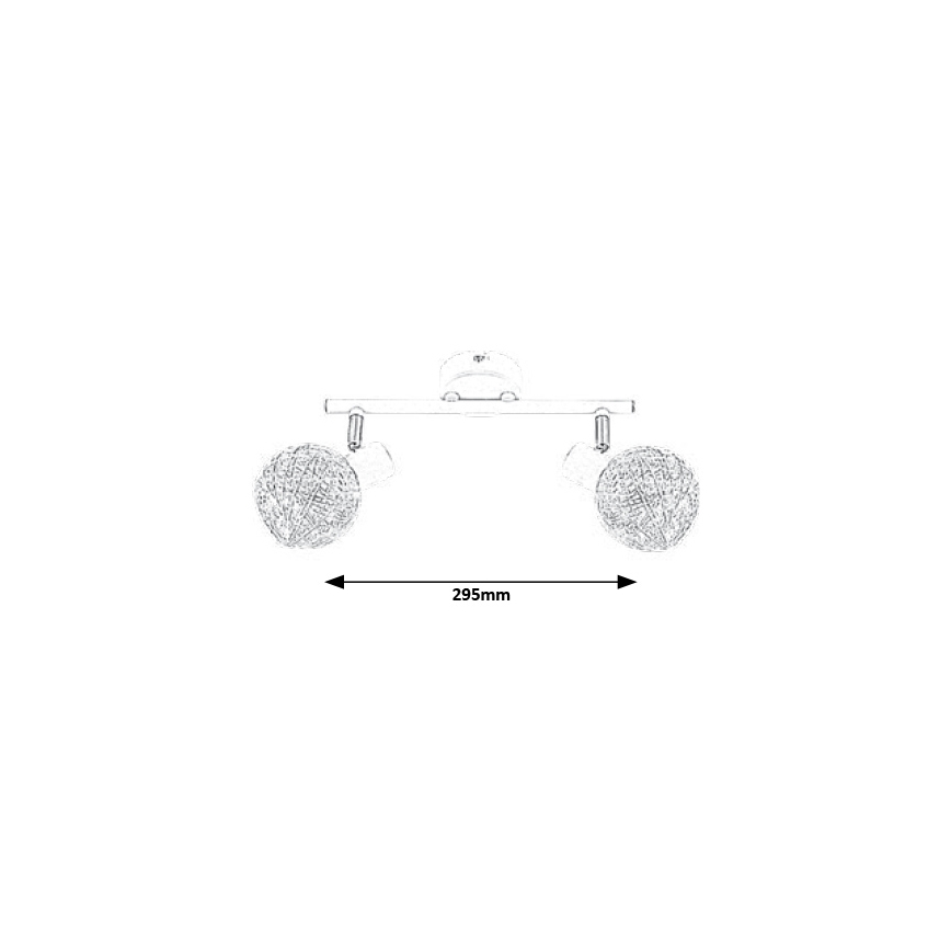 Rabalux - Stropna svjetiljka 2xE14/15W/230V