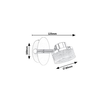 Rabalux - LED zidna reflektorska svjetiljka LED/5W/230V