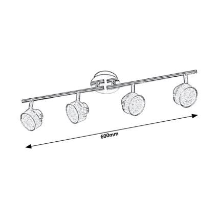 Rabalux - LED Stropna svjetiljka/reflektor 4xLED/5W/230V