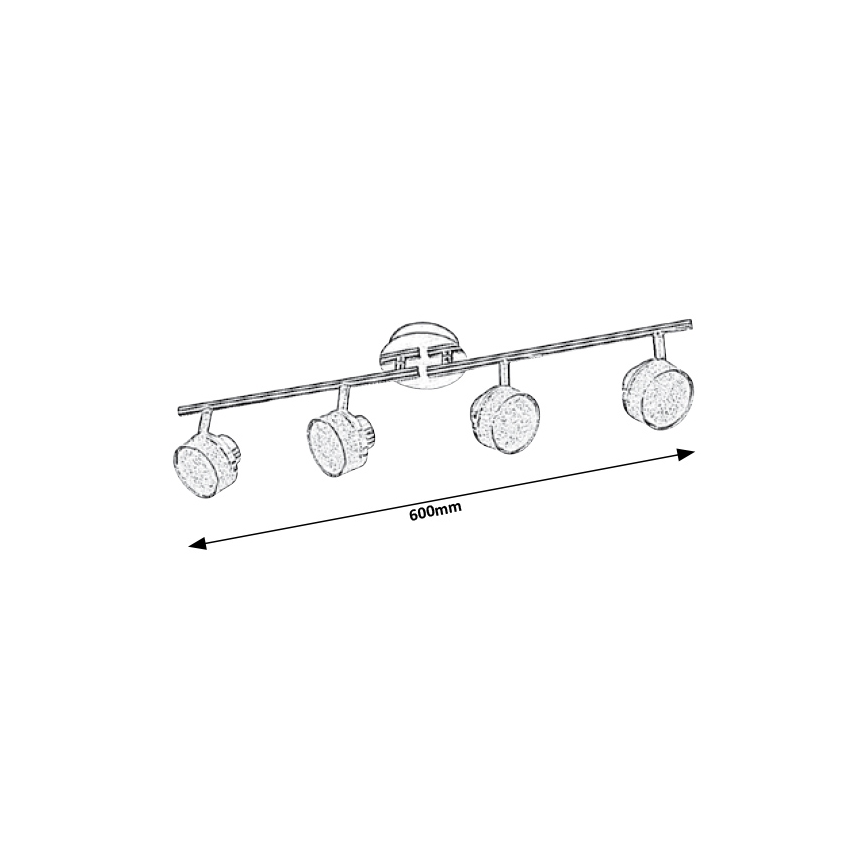 Rabalux - LED Stropna svjetiljka/reflektor 4xLED/5W/230V