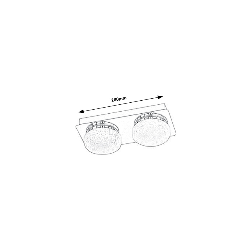 Rabalux - LED Stropna svjetiljka 2xLED/5W/230V