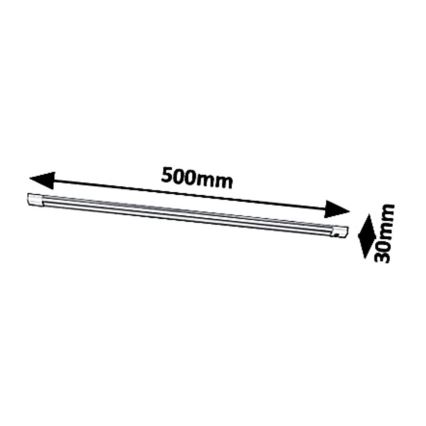 Rabalux - LED Prigušiva podelementna svjetiljka sa senzorom LED/8W/230V