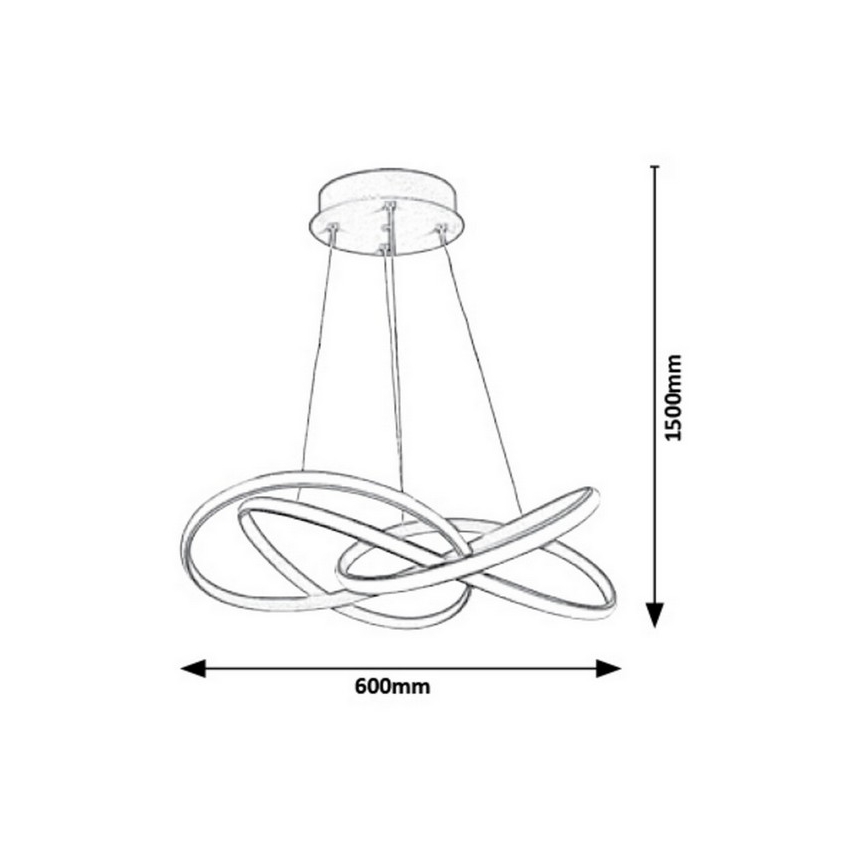Rabalux - LED luster na sajli LED/40W/230V