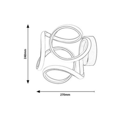 Rabalux - LED Zidna svjetiljka LED/11W/230V 3000K