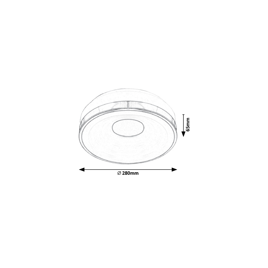 Rabalux - LED stropna svjetiljka LED/18W/230V, promjer 28 cm
