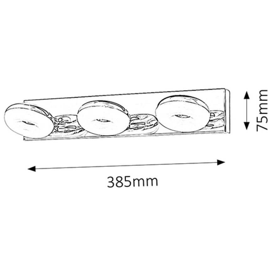 Rabalux - LED Svjetiljka za kupaonicu 3xLED/5W/230V IP44
