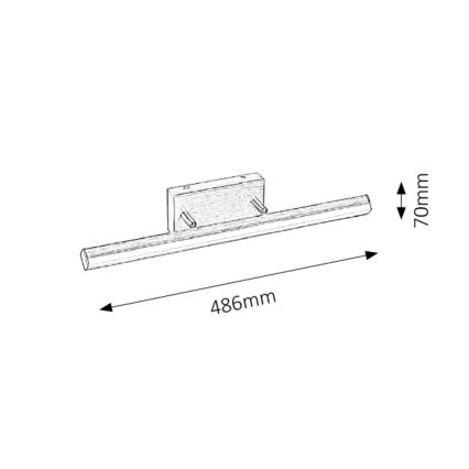 Rabalux - LED Osvjetljenje ogledala u kupaonici 1xLED/12W/230V IP44