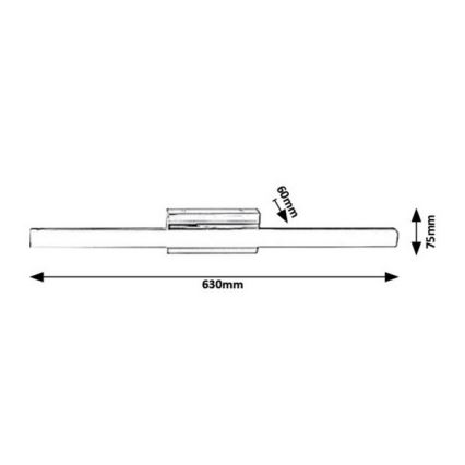 Rabalux - LED Zidna svjetiljka za kupaonicu LED/13W/230V IP44