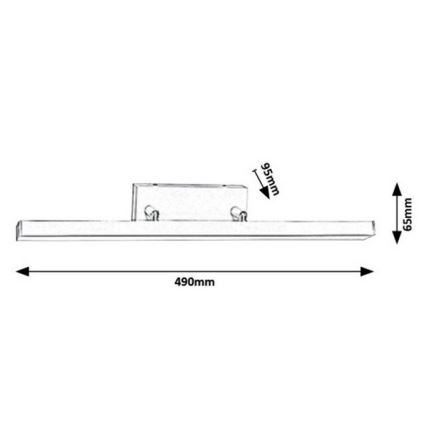 Rabalux - LED Zidna svjetiljka za kupaonicu LED/12W/230V IP44