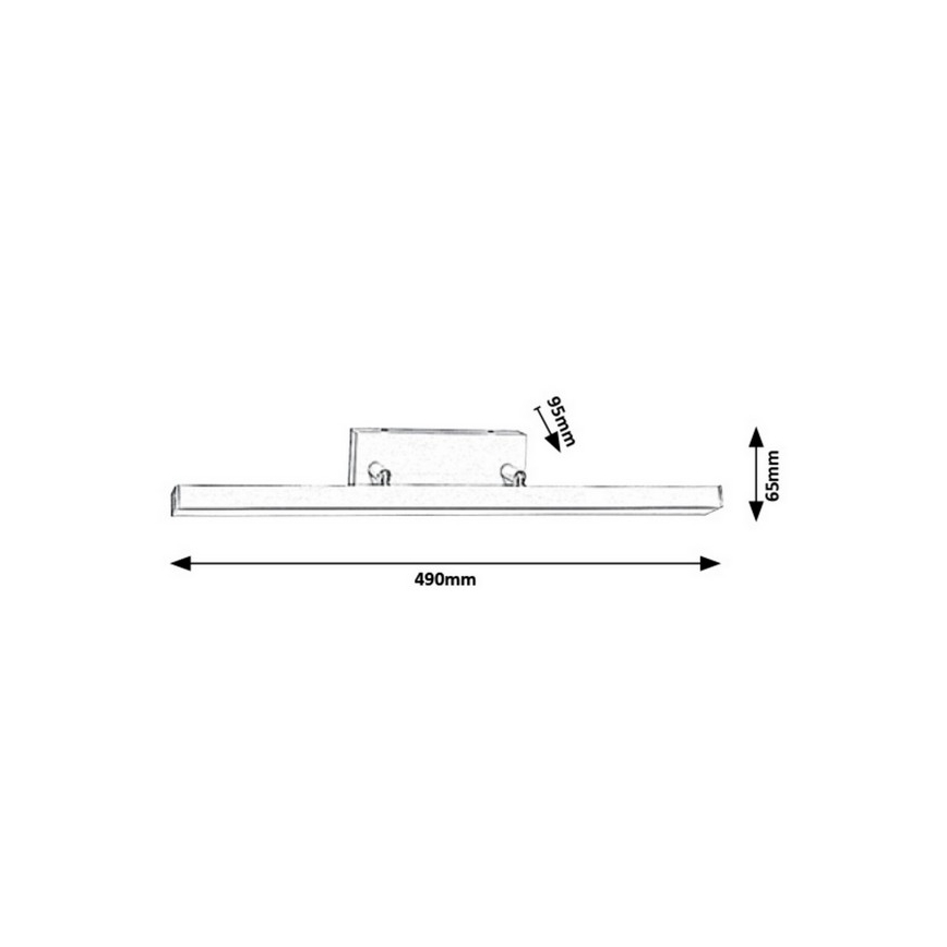 Rabalux - LED Zidna svjetiljka za kupaonicu LED/12W/230V IP44