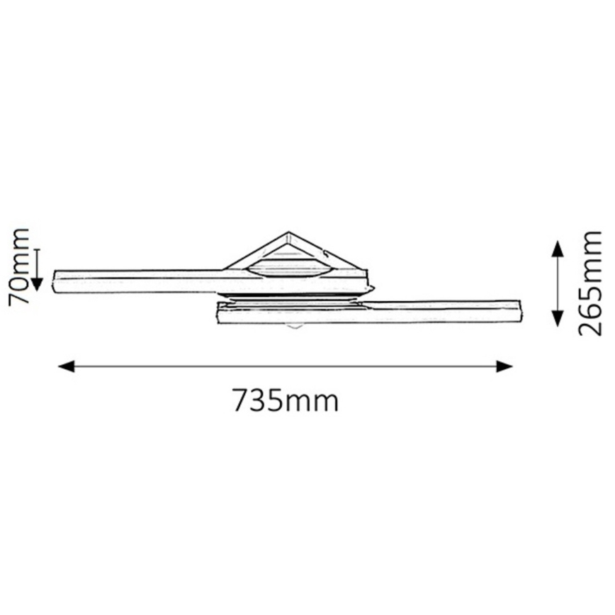 Rabalux - LED Zidna kupaonska svjetiljka 2xLED/12W IP44