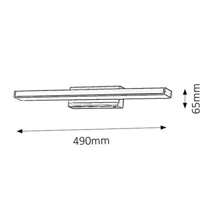 Rabalux - LED Zidna kupaonska svjetiljka 1xLED/12W/230V IP44