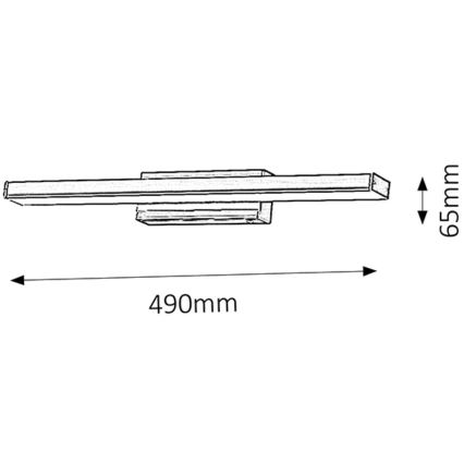 Rabalux - LED Zidna kupaonska svjetiljka 1xLED/12W/230V IP44