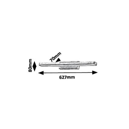 Rabalux 6130 - LED Rasvjeta za ogledalo u kupaonici JOHN LED/18W/230V IP44