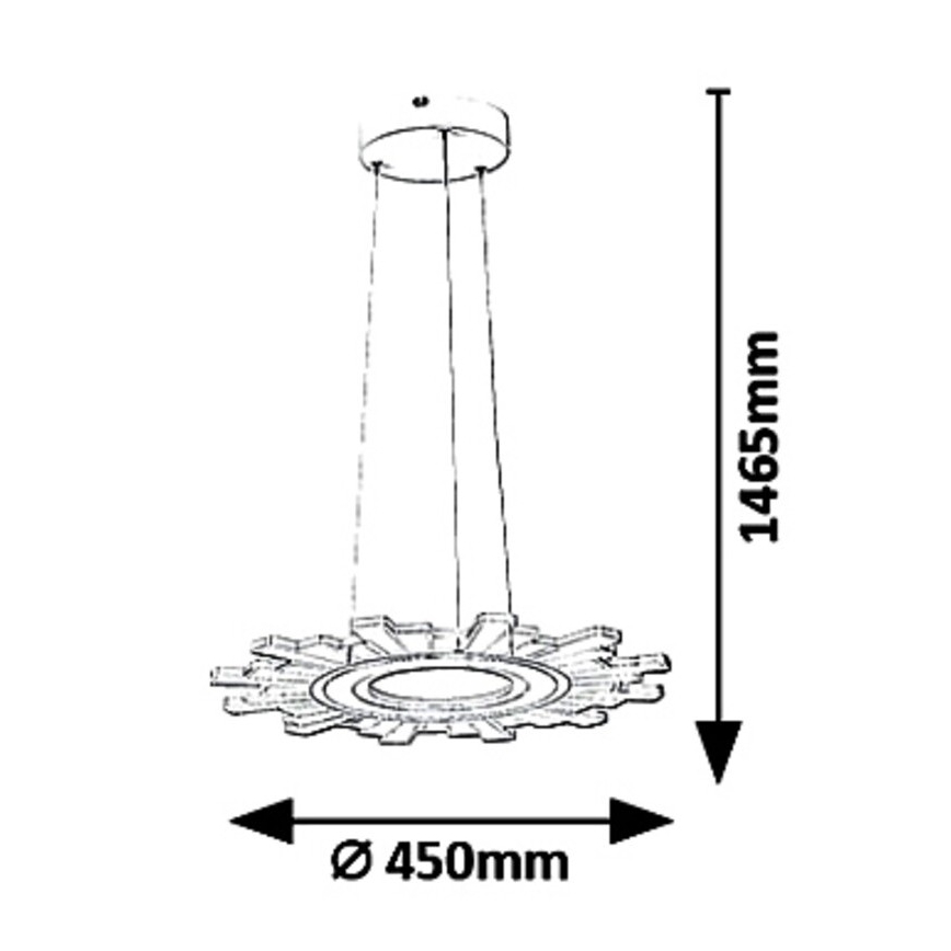 Rabalux 6210 - LED luster na sajli FELICITY LED/30W/230V