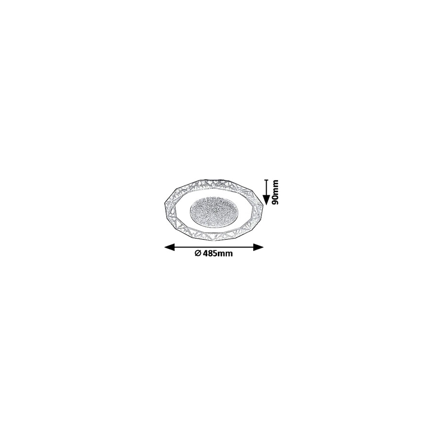 Rabalux 6294 - LED Stropna svjetiljka SIREN LED/50W/230V