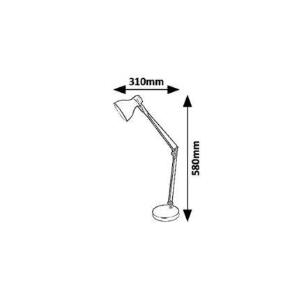 Rabalux 6408 - Stolna lampa CARTER 1xE14/11W/230V