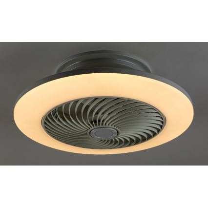 Rabalux - LED Prigušiva stropna svjetiljka s ventilatorom DALFON LED/36W/230V 3000-6000K + daljinski upravljač