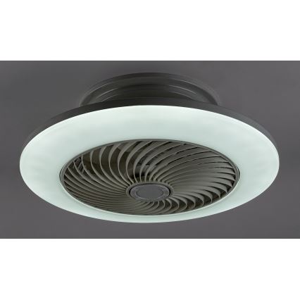 Rabalux - LED Prigušiva stropna svjetiljka s ventilatorom DALFON LED/36W/230V 3000-6000K + daljinski upravljač