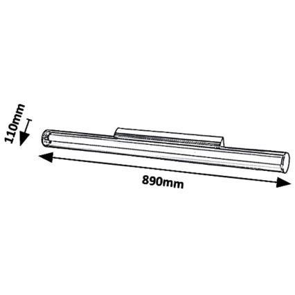 Rabalux 6750 - LED Zidna svjetiljka PAULA LED/18W/230V