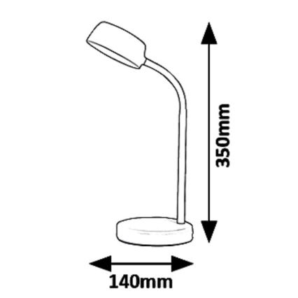 Rabalux 6778 - LED Stolna lampa BERRY LED/4,5W/230V