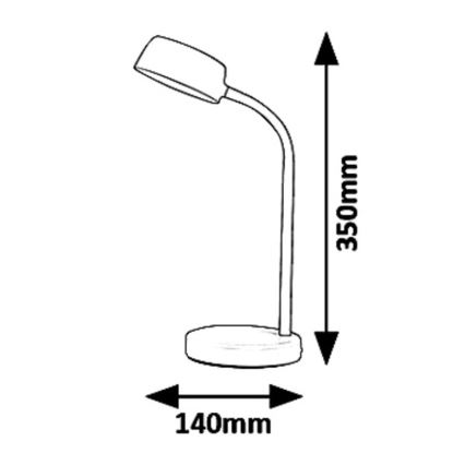 Rabalux 6779 - LED Stolna lampa BERRY LED/4,5W/230V