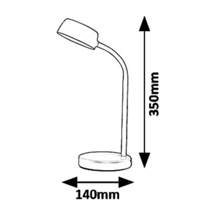 Rabalux 6780 - LED Stolna lampa BERRY LED/4,5W/230V