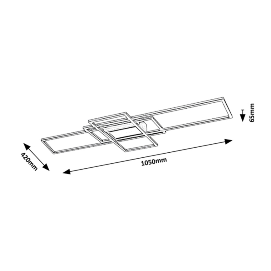 Rabalux - LED Prigušiva stropna svjetiljka LED/54W/230V 3000-6500K + daljinski upravljač