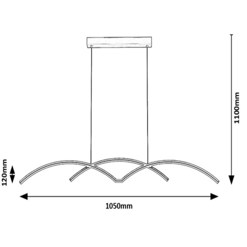 Rabalux - LED Luster na sajli LED/40W/230V